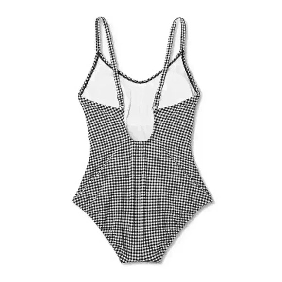 Women’s black and white gingham bathing suit size XL - Picture 3 of 4